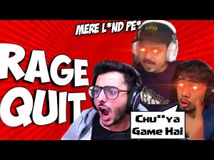 BGMI Streamers Rage Quit Moments / Streamers Super Angry moments