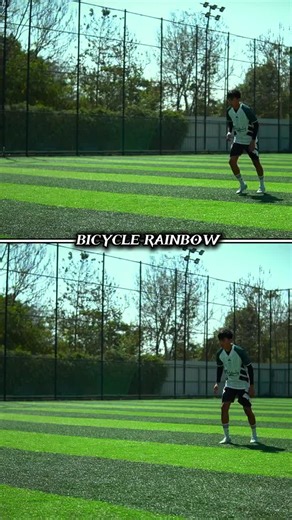 BICYCLE RAINBOW TUTORIAL ⚽️. #football #footballskills #soccer #bicyclerainbow @highlight