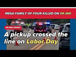 Driver arrested after SR-260 crash kills 2 children, 2 adults