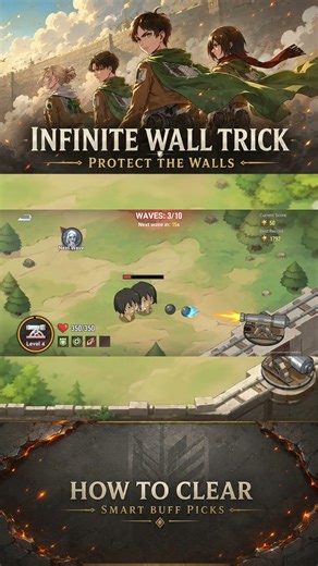 Protect The Walls Trick #honorofkings #attackontitan #hok