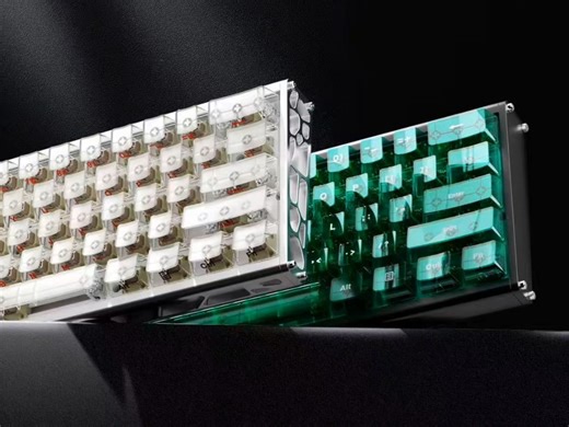 黑爵ALUX60镂空磁轴键盘