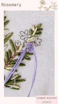 Rosemary ~ローズマリー~ #embroidery #stitch #rosemary #dmcembroidery