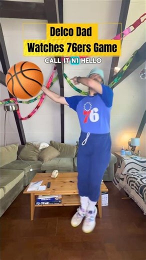 Delco Dad Watches Philadelphia 76ers Game 😂