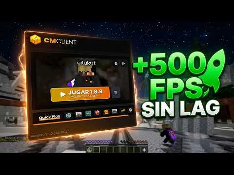 ¡ESTE CLIENTE DA +500 FPS! 🚀 CM CLIENT para Minecraft Java & Bedrock (No Premium)