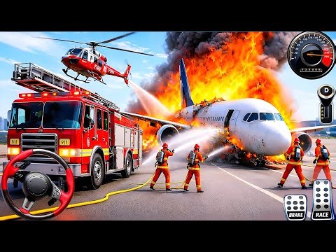 Firefighter Rescue Simulator 3D - US Emergency 911 Fire Truck Driving - Android GamePlay