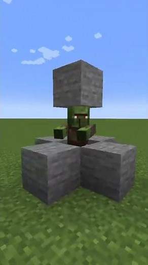 Minecraft Zombie Villager HEALING! #shorts