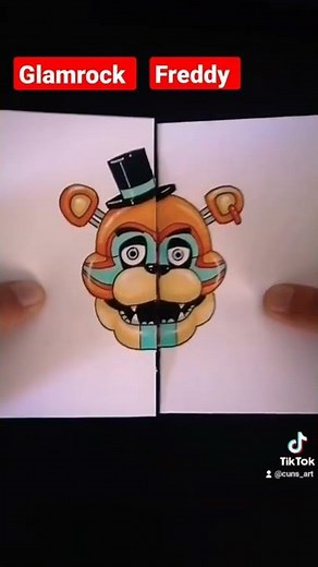 Glamrock Freddy Fnaf Security breach #short | Papercraft