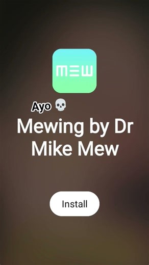 recently, I saw this advert about an app that teaches us how to mew
