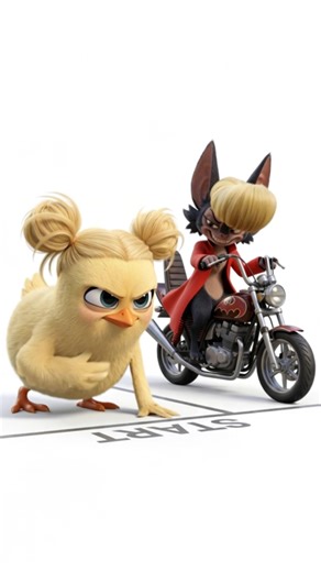Motorcycle Bat & Runner Suu #oddbeatz #shortanimation #animation | Animation