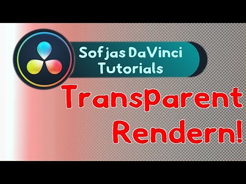 Render dein Fusion Video mit transparent background in DaVinci Resolve 16 - Tutorial [DEUTSCH]