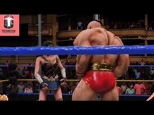 Zangief vs Wonder Woman #wwe #intergender