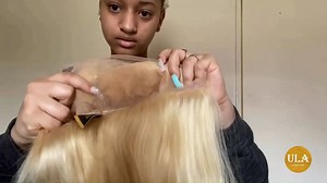 Ulahair review: Listen how she feel our 613 color wig from @daya.babyyy😁😁 She colored it to blue with water color method. Usually we will suggest customers color in this method. It will not damage the hair. 💯 good method. Wig name: ULW28 Length: 26inch Density: 250% density #ulahair Hair in link: https://bit.ly/37cTyy0 . | Ula hair