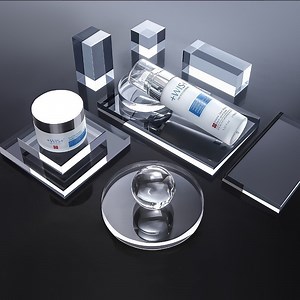 [Hot Item] High Transparent Acrylic Square Column Crystal Bases for Cosmetics Jewelry Props Display