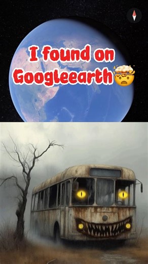 OLD BUS i found on google earth 🤯 #shorts