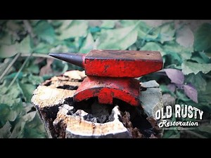 Antique jewelers anvil restoration. Old Rusty ANVIL.