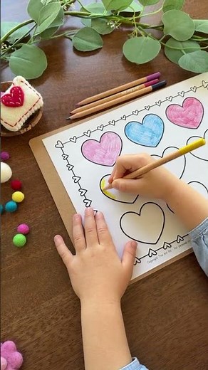 NEW PRINTABLE: Kandinsky Inspired Heart Art Coloring Page!