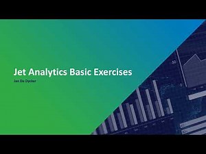 Jet Analytics Basic - Exercise 1 Creating a simple project pt1