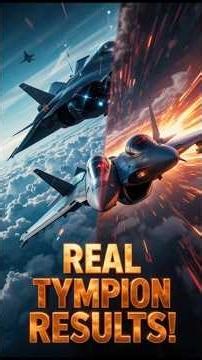 F 22 Raptor vs Eurofighter Typhoon 💥 Real Combat Results Revealed Stealth vs Speed Showdown #shorts