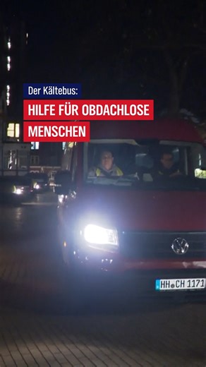 Mit Beginn der kalten Jahreszeit fährt auch der Kältebus wieder durch Hamburgs Straßen. Seine Aufgabe: Den Obdachlosen zu helfen und sie bei Bedarf in die Unterkünfte des Winternot-Programms zu bringen. 7 Tage in der Woche ist er unterwegs, immer von 19 bis 24 Uhr. Jeder kann ihn anrufen, wenn er oder sie einen Menschen sieht, der in der Kälte Hilfe braucht. 0151 – 65 68 33 68 | NDR Hamburg