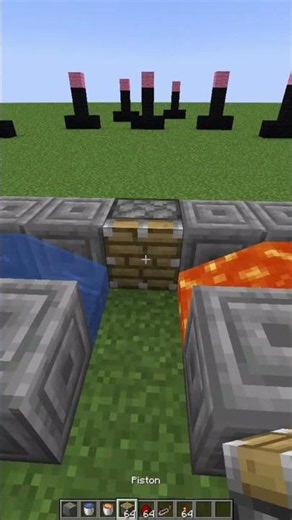 Easy automatic cobblestone farm in minecraft! #minecraft #build #farm