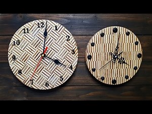DIY Clocks With Patterned Plywood | Scrap Wood Project