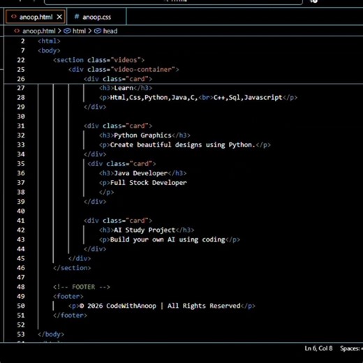 I Made Websites Using Only HTML & CSS #html #css #coding #website #developer #shorts #programming
