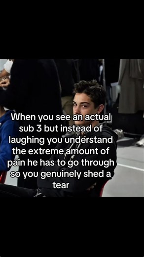 When you see an actual sub 3 and feel the pain