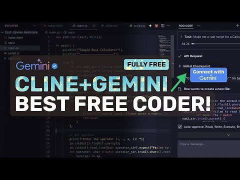 Gemini CLI Free Tier API + Cline,RooCode: This is CURRENTLY THE BEST Free Coder! RIP Cursor!