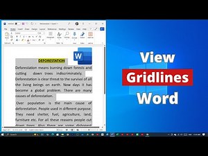 How to View Table Gridlines on Microsoft Word