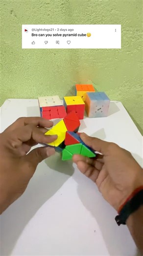 How to solve a pyramid cube #shorts ‪@dkcuber21‬ #viral