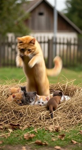 Wild Fight🔥 Cat vs Weasel—Who Will Win?😼 Epic Showdown Unfolds Now