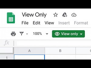 [Google Sheets] How To Edit View Only And Comment Only Files In Google Sheets.
