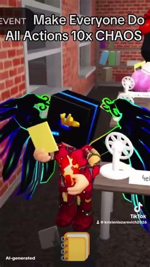 [UPDATE] The Presentation Experience CHAOS Make Everyone Do All Actions 10x #roblox