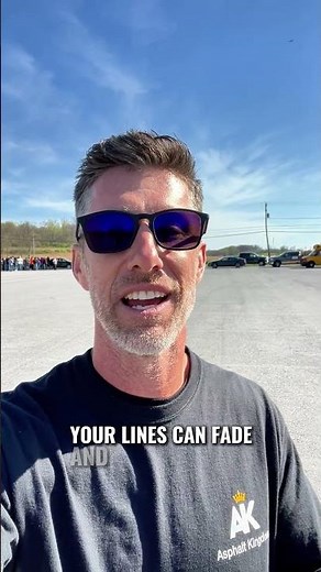 Striping parking lot lines require the best paint!