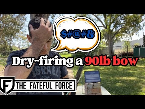 Dry Firing a 90lb bow (by accident)