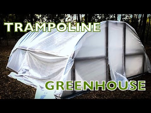 TRAMPOLINE GREENHOUSE | Preparing for the GARDEN