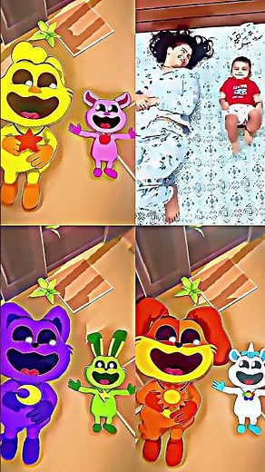 Smiling Critters Mega Split Screen Baby Dance Fest #SmilingCritters #CatNap #BabyDance