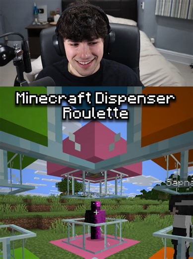Minecraft Dispenser Roulette Challenge with Friends!