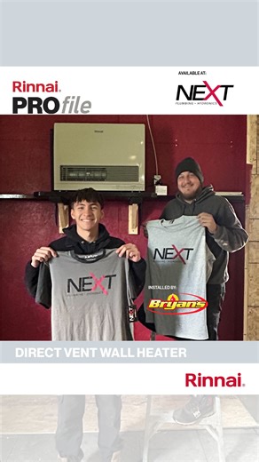 Rinnai Canada on Instagram: "Rinnai Energy Saver wall heaters can heat any space! A Collingwood, Ontario, business was renovating a machine shop connected to a barn on the property. It was previously uninsulated and unheated. Next Plumbing Supply @nextplumbsupply and Bryan’s Fuel @bryans.fuel in Orangeville recommended a propane Rinnai EX22DTP Direct Vent wall heater. “The shop needed to be heated for working in and to keep equipment from freezing in winter,” according to NEXT. The Rinnai EX22DT