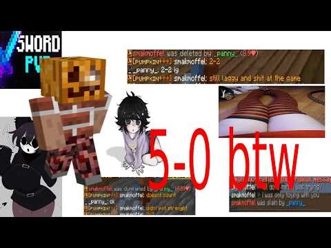 toxic lt3 femboy trys to ego me but i 5-0 him in his own gamemode that i dont main in mcpvp