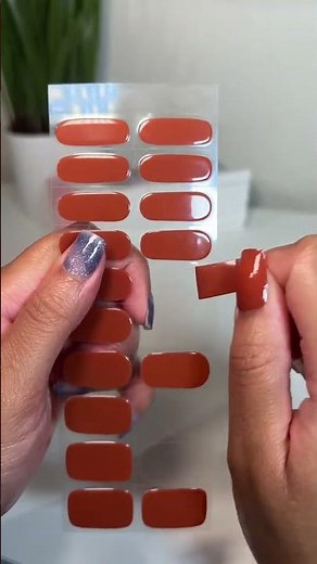 Semi cured gel nail strips are easy to apply and take off