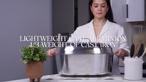 Cast Aluminum Oval Dutch Oven with Lid — 12.6 QT Heavy Duty Roaster Pan with Rack & Silicone Cover Dual Handles — Cajun Cookware for Roasting, Baking, Cooking (18" X-Large)