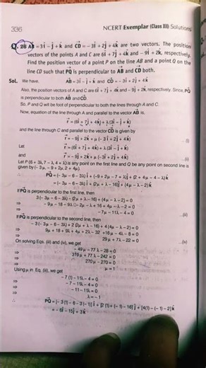 3D Geometry Extra Question from Ncert Exampler😍😊