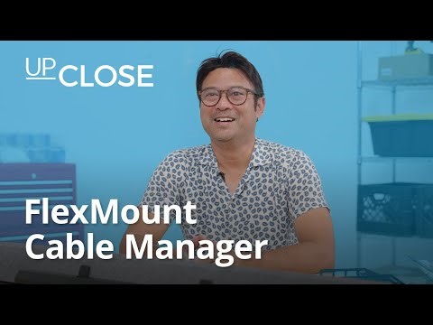 Up Close: FlexMount Cable Manager | UPLIFT Desk
