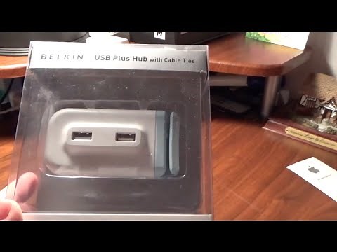 Belkin 4-Port USB Plus Hub Unboxing and Setup