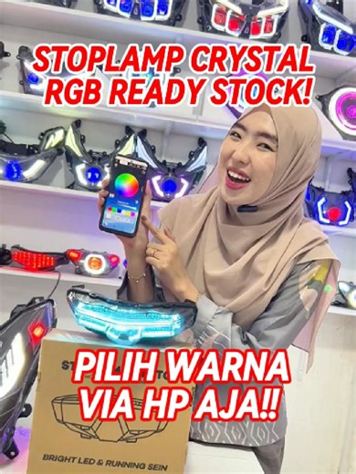 Stoplamp Crystal RGB: Ubah Warna Via HP Sekarang!