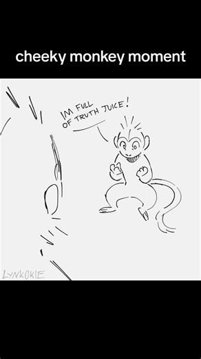 oc cheeky funny moment animation of the funny #oc #monkey #funny #digitalart #animation