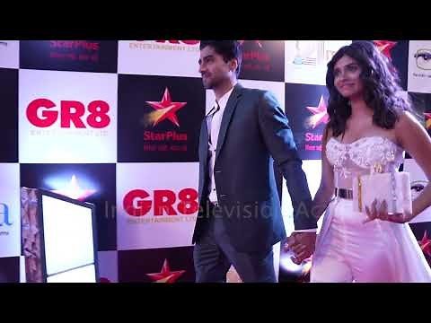 Harshad Chopda with Pranali Rathod & Rupali Ganguly | Red Carpet #ITA2021