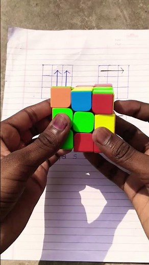3by3 Rubik's Cube Slove In Magic Trick🤯 #shorts #viral