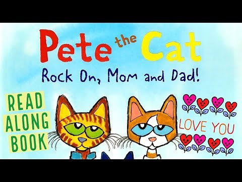 🎸😻🥁 Pete the Cat Rock On Mom and Dad | GoKidz | Read Aloud Book | Read Along Book